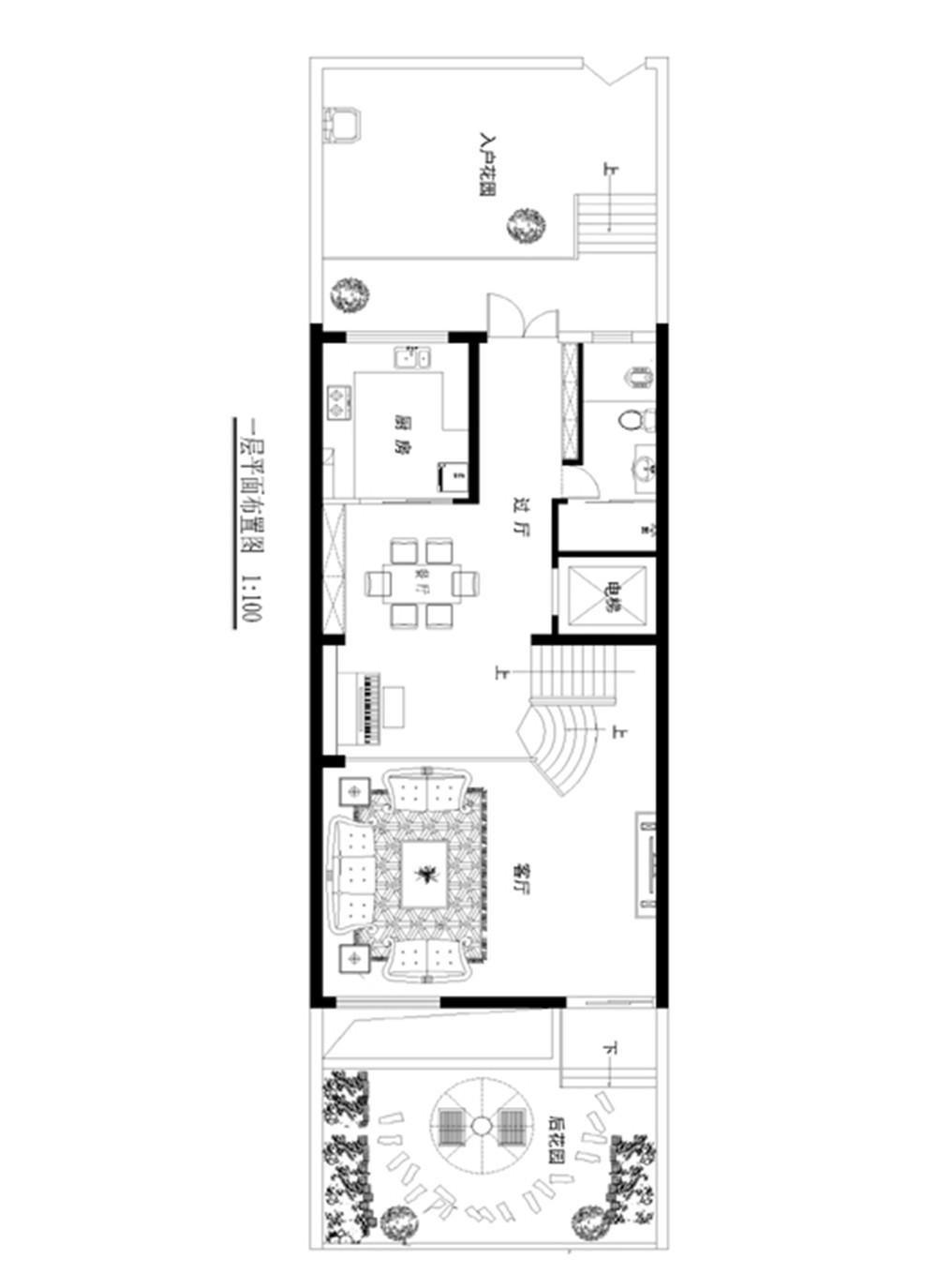 金山谷别墅-混合型风格-五居室