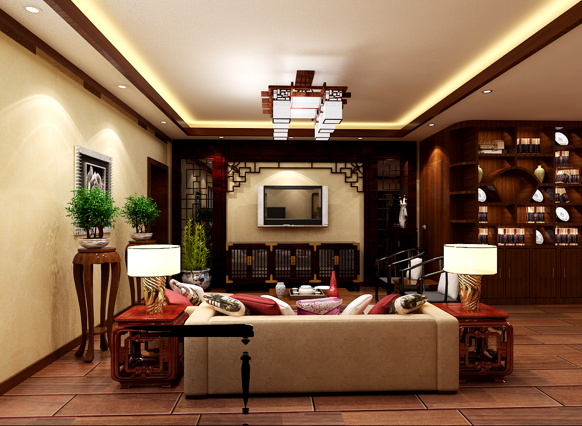 罗马景福城-中式风格-四居室