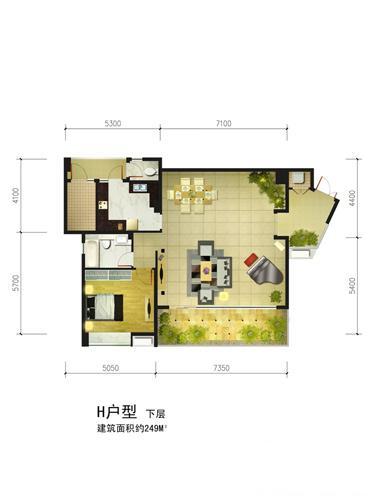 华置西锦城-中式风格-四居室