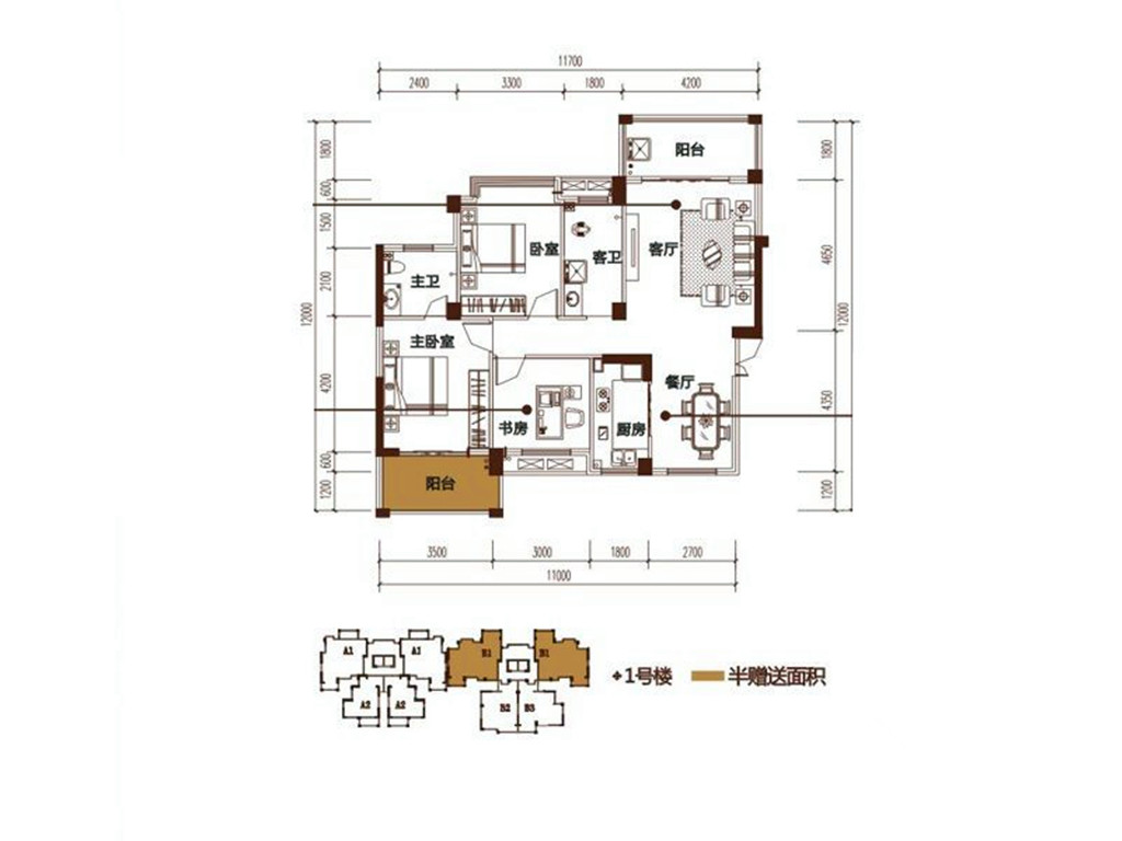 中南红领邦-现代简约-三居室