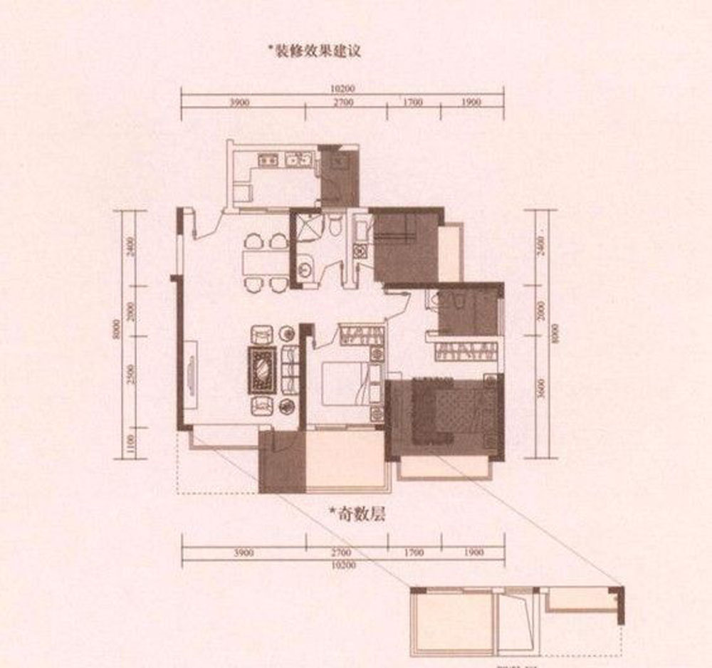 戛纳湾-中式古典-三居室