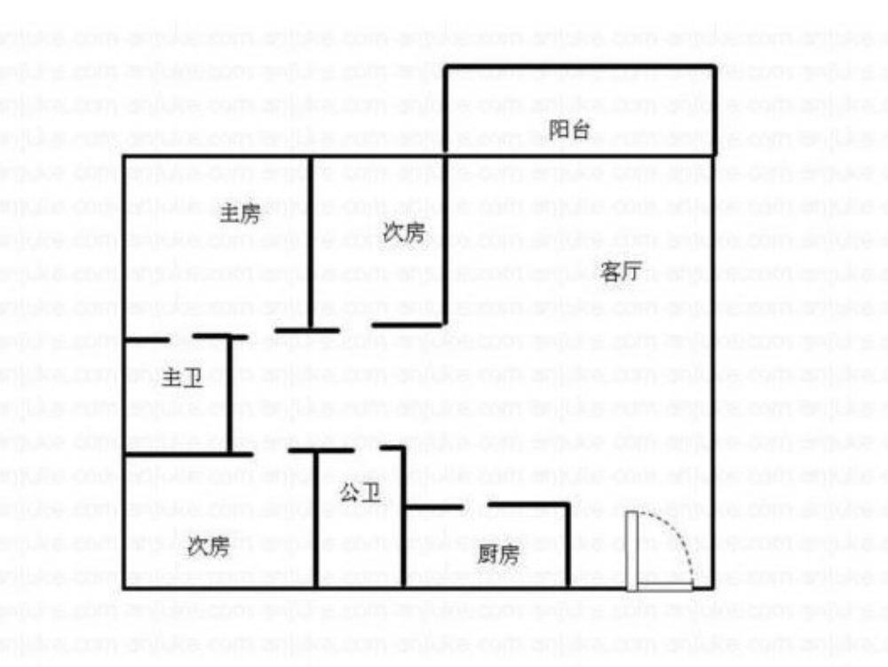 保利香槟花园-田园风格-三居室