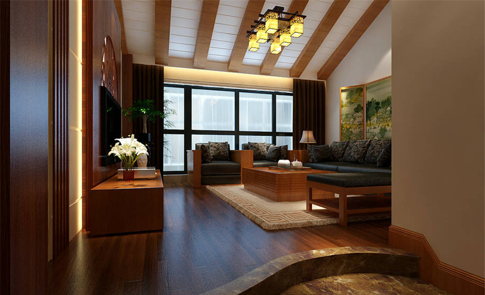 绿地东上海-混合型风格-三居室