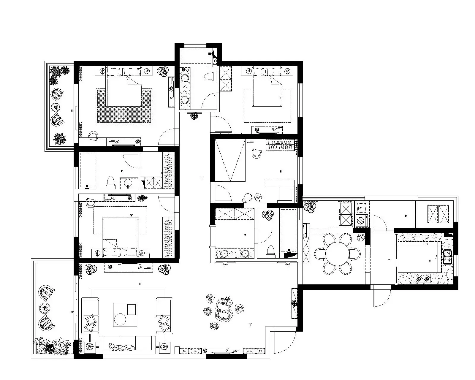 尚东鼎-现代简约-四居室