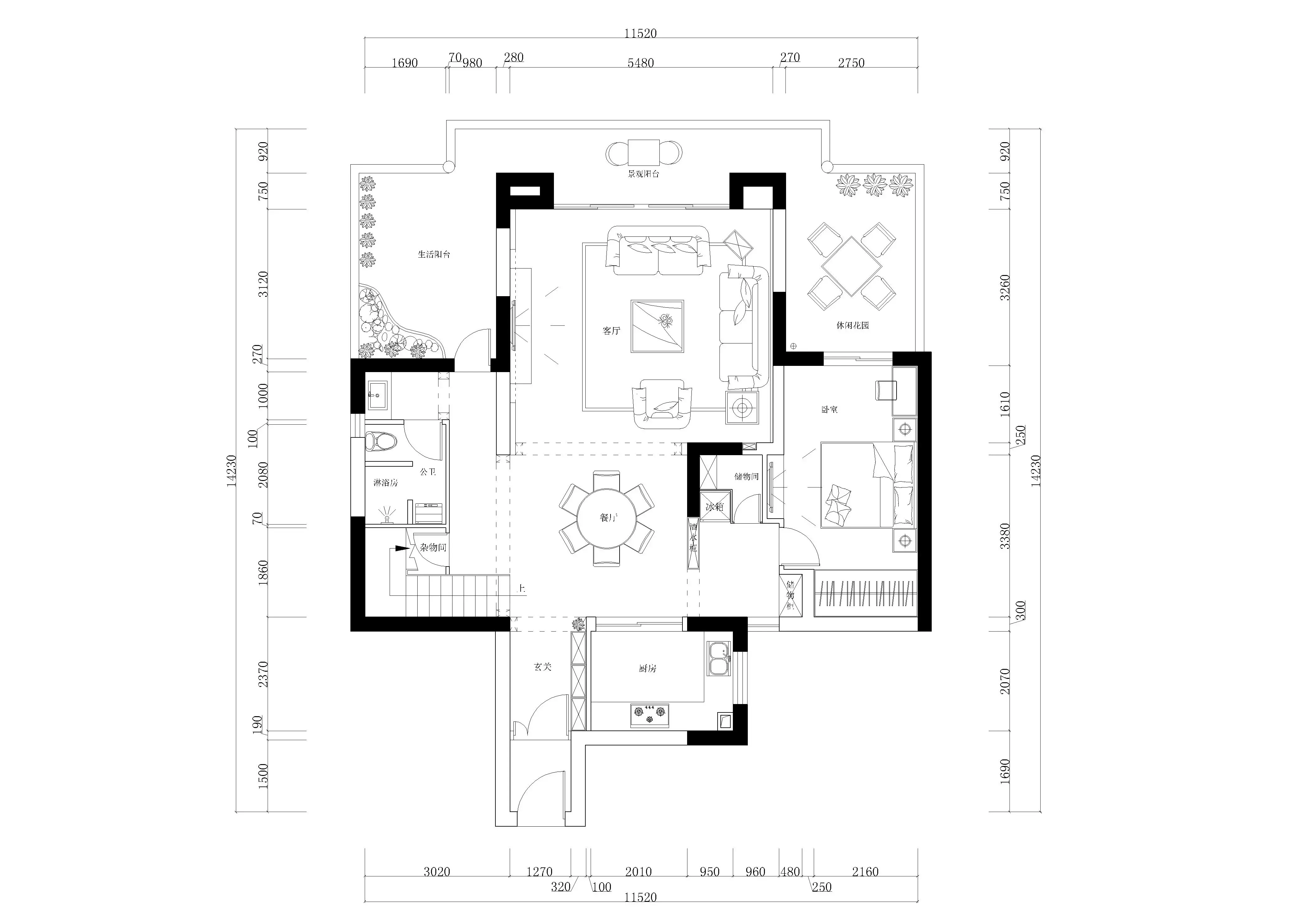 蔚蓝海岸三期地中海风格四居室
