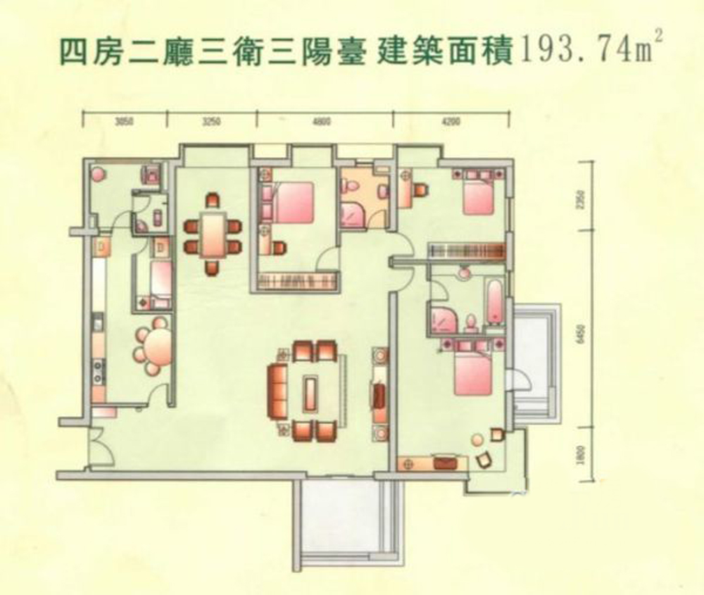 锦绣花园二期-现代简约-四居室