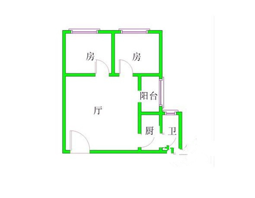 马赛国际公寓-欧美风情-二居室