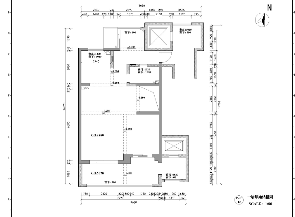 天元世家160平新古典风格别墅设计效果图