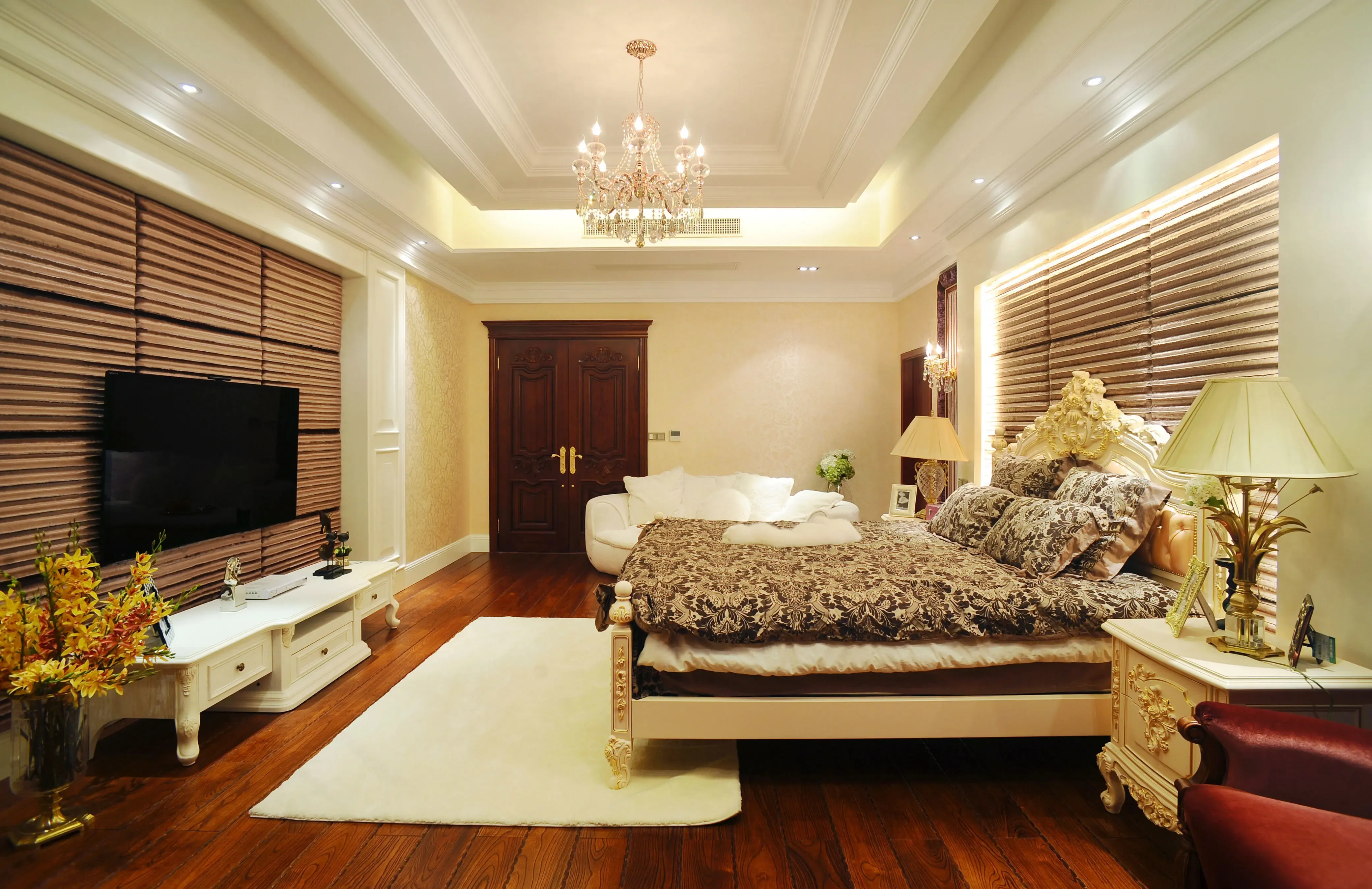 欧美风情别墅装修效果图448平米95万欧美风情别墅装修案例大全-上海