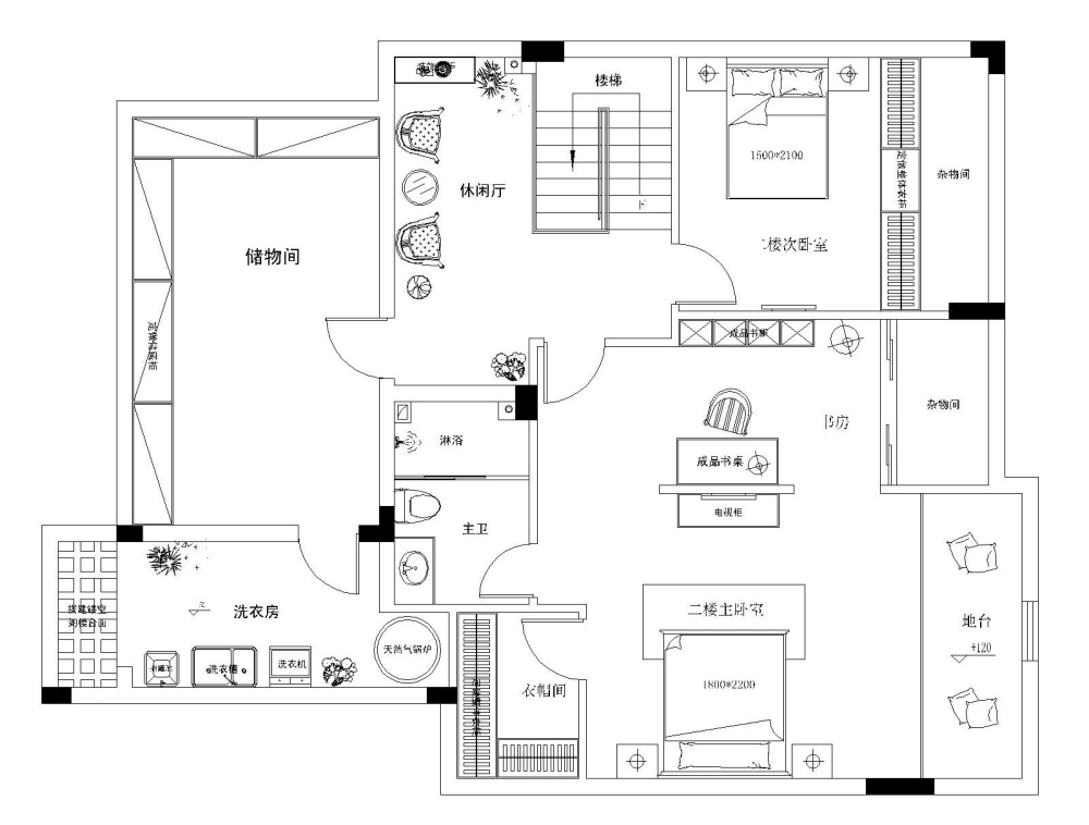 壹江城C调-新古典风格-跃层