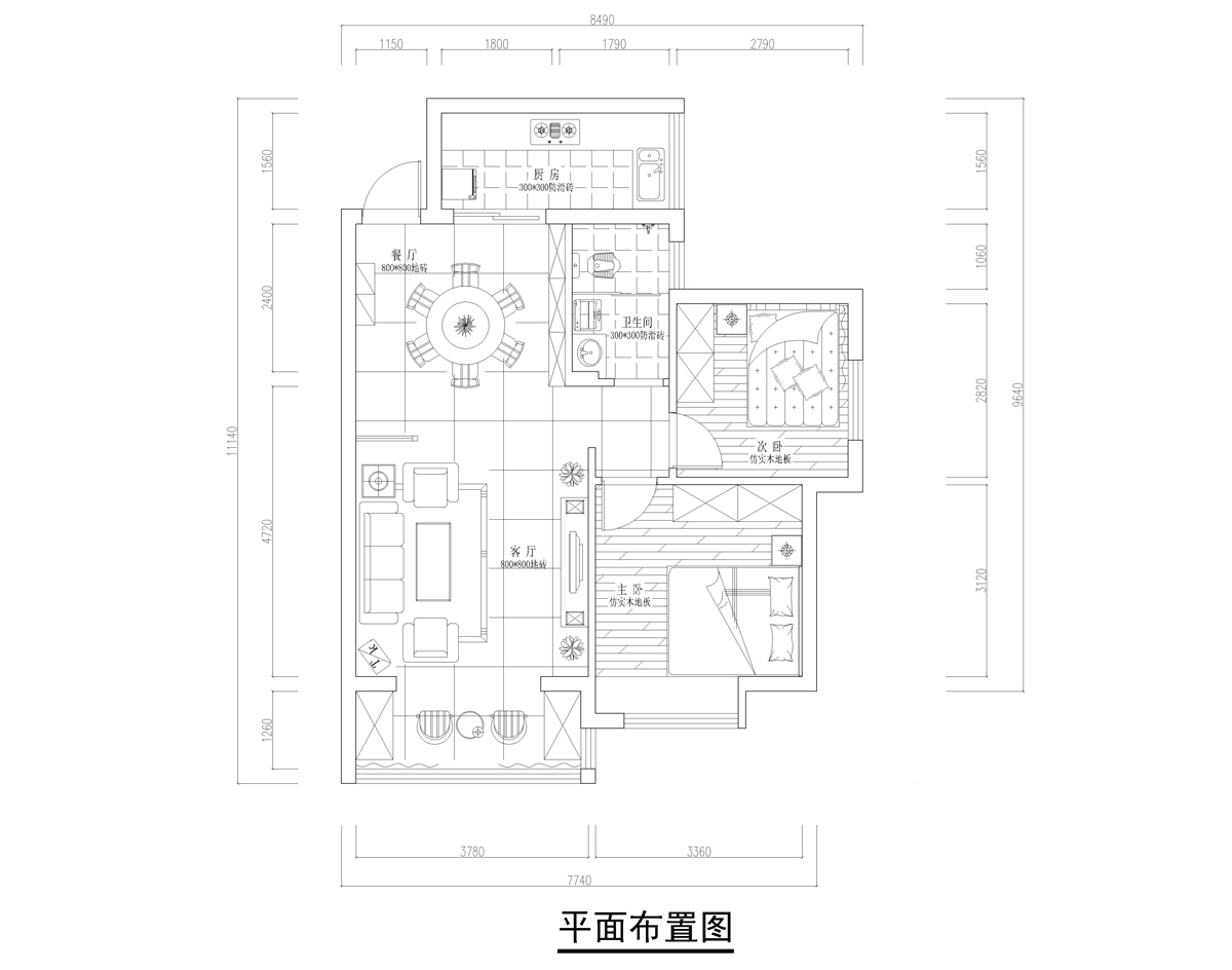 碧桂园威尼斯城中式二居