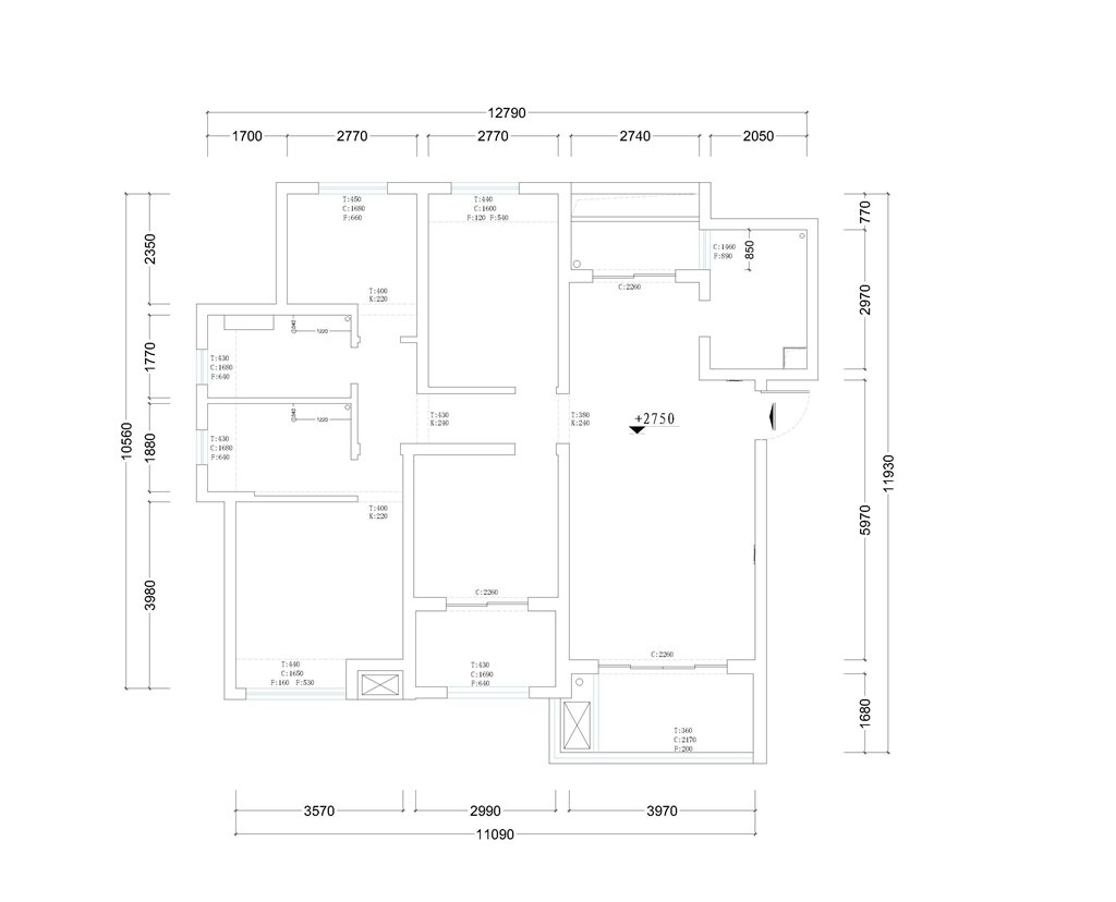 中海国际社区三区-混搭风格-四居室