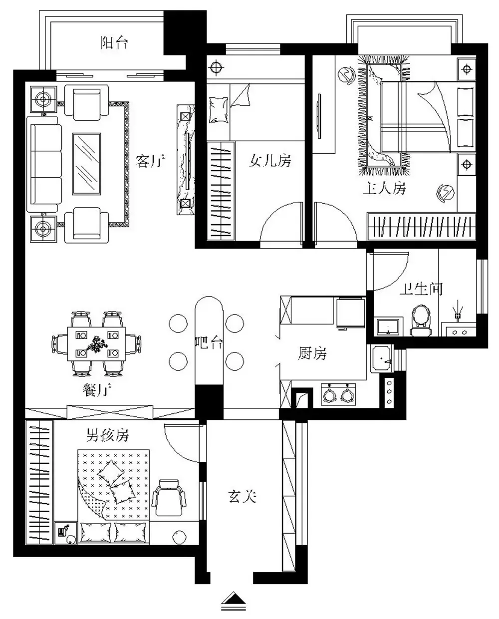 8万-翡翠绿洲装修案例-广州房天下家居装修网