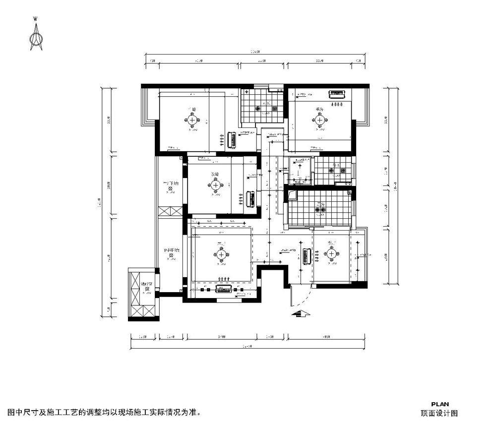 富安华庭-现代中式-三居室