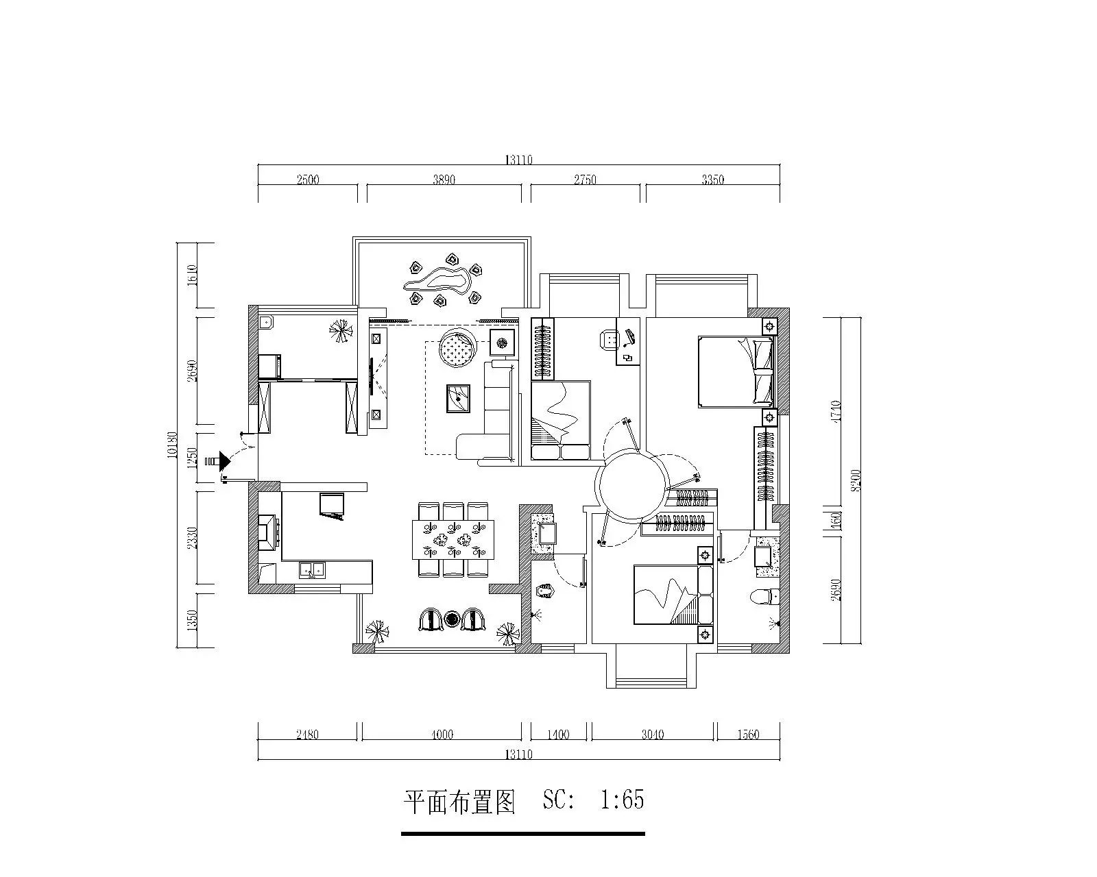 维也纳森林-混合型风格-三居室