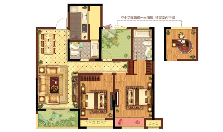 御城-中式古典-三居室