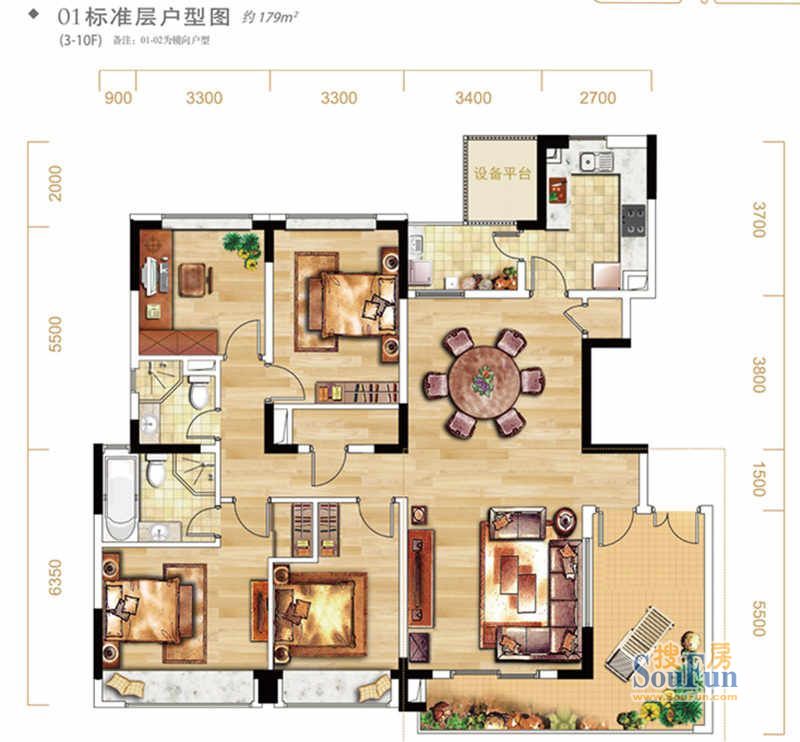 武汉天地御江苑-欧式风格-别有洞天在室内