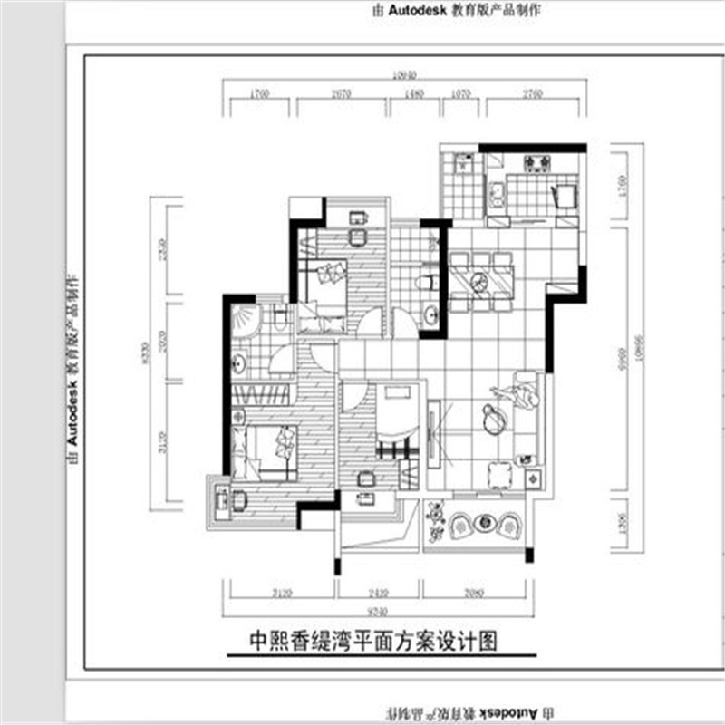 中熙香缇湾--欧美风情--三居室