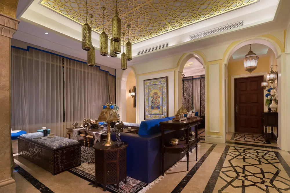 阿拉伯风格四居室220平米210万-华贸东滩花园鹭湖郡装修案例-上海房