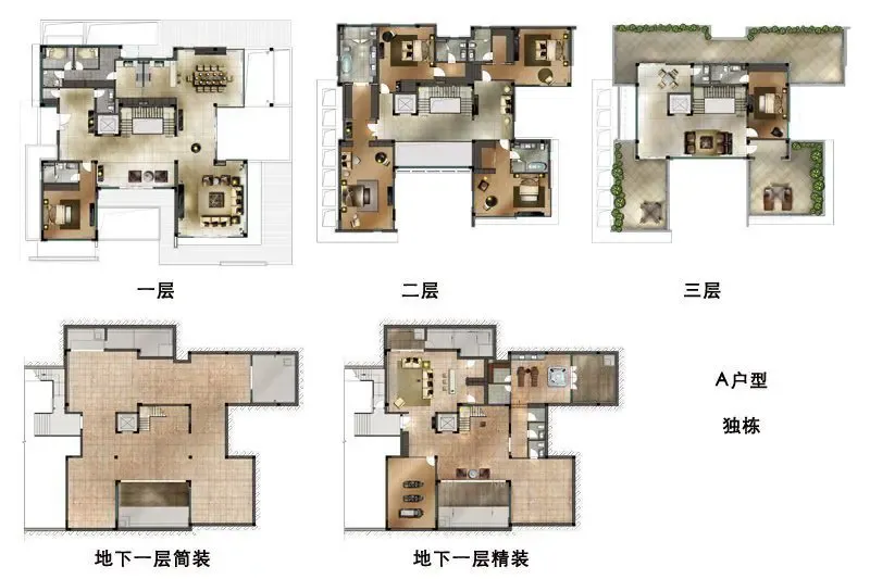 欧美风情六居室1036平米150万-晋园装修案例-苏州房天下家居装修网