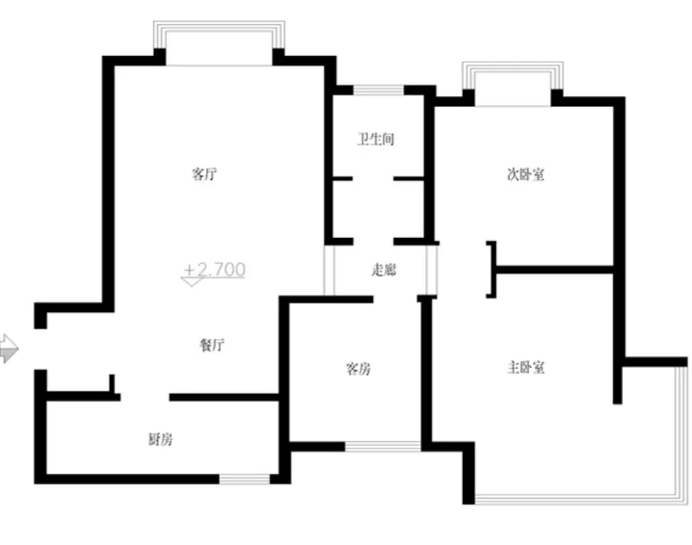 香檀一号-现代简约-三居室