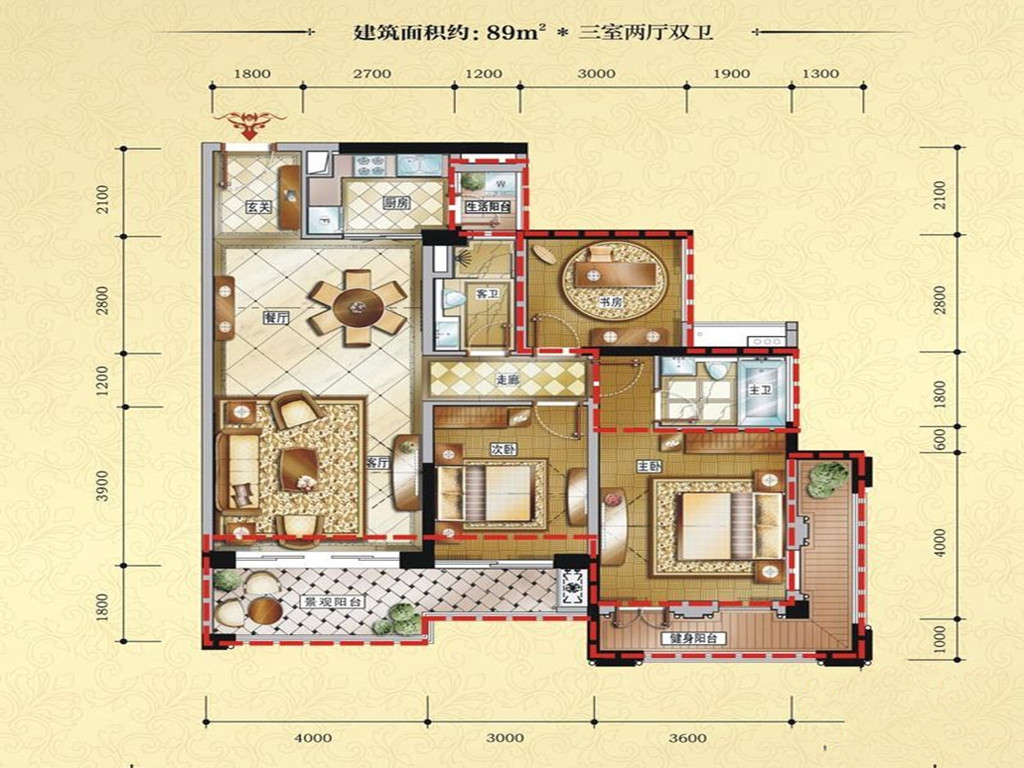 城置尚豪庭-现代简约-二居室