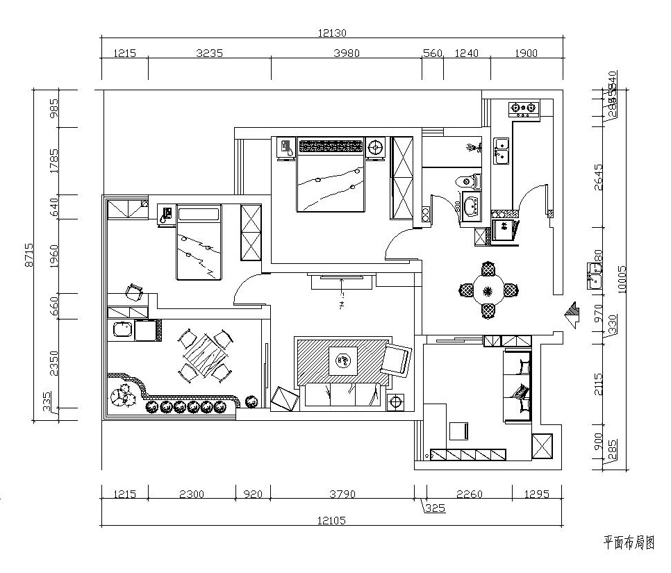 打造中式典雅之居 家天下136平三居室