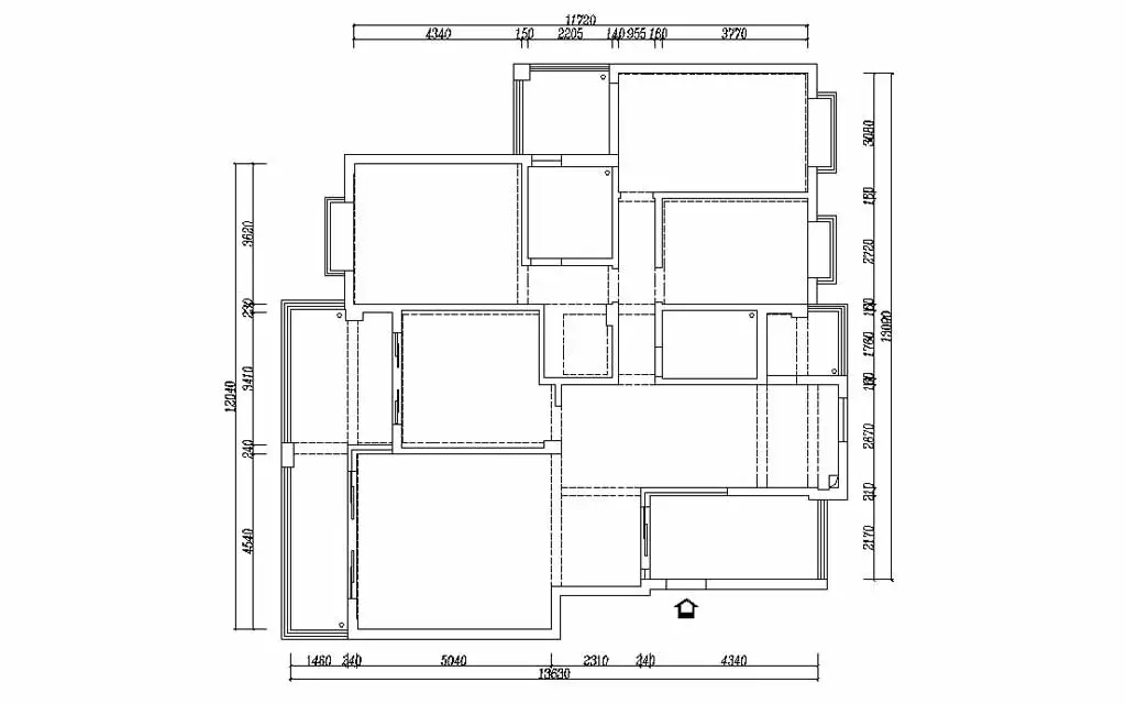 德利凤岭世家-四居室-179.00平米-装修设计