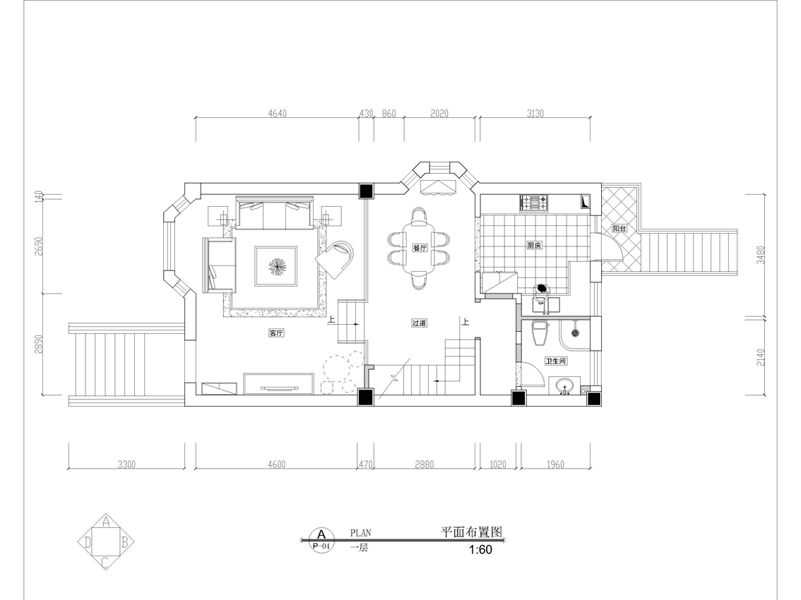 欧式风格-238平四居室装修效果图
