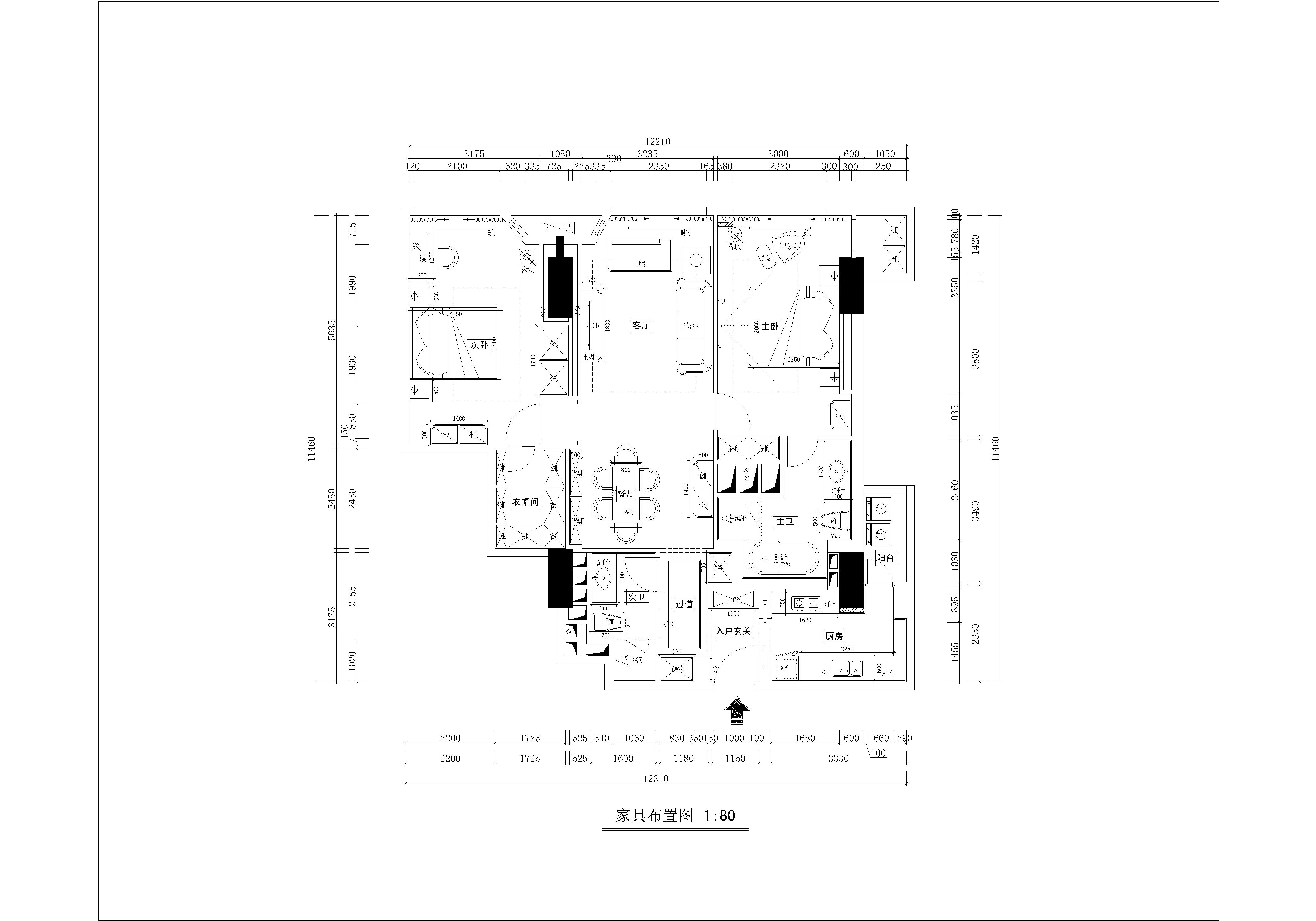 大庆路小区 二居室 简欧