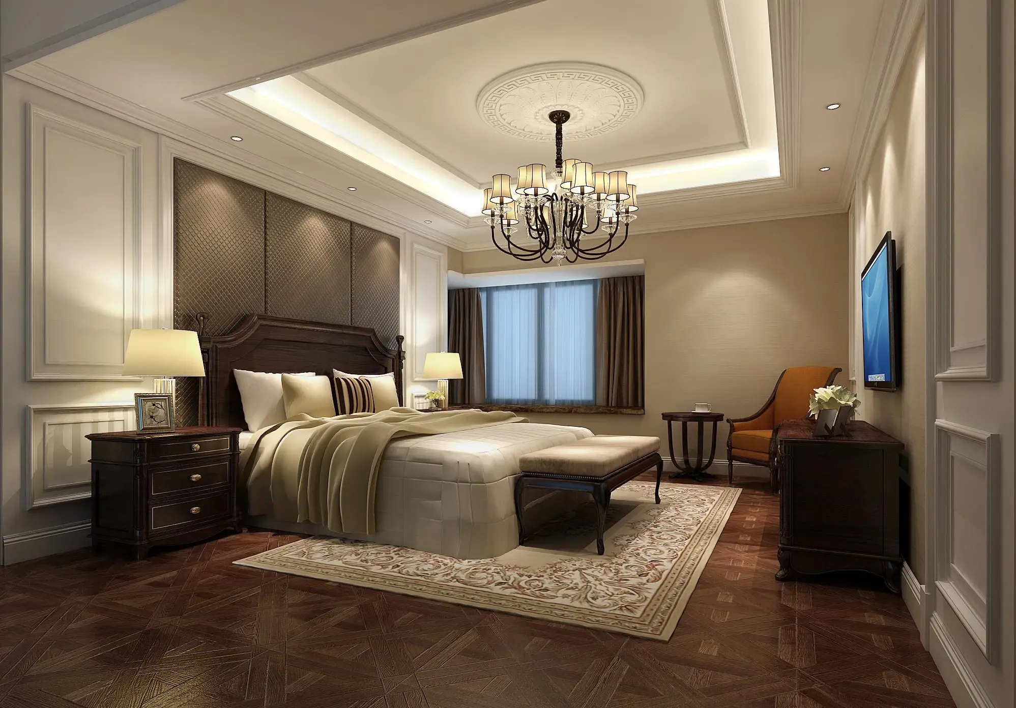 京梁合:繁花似锦的壁纸,敦厚精美的床,都能带