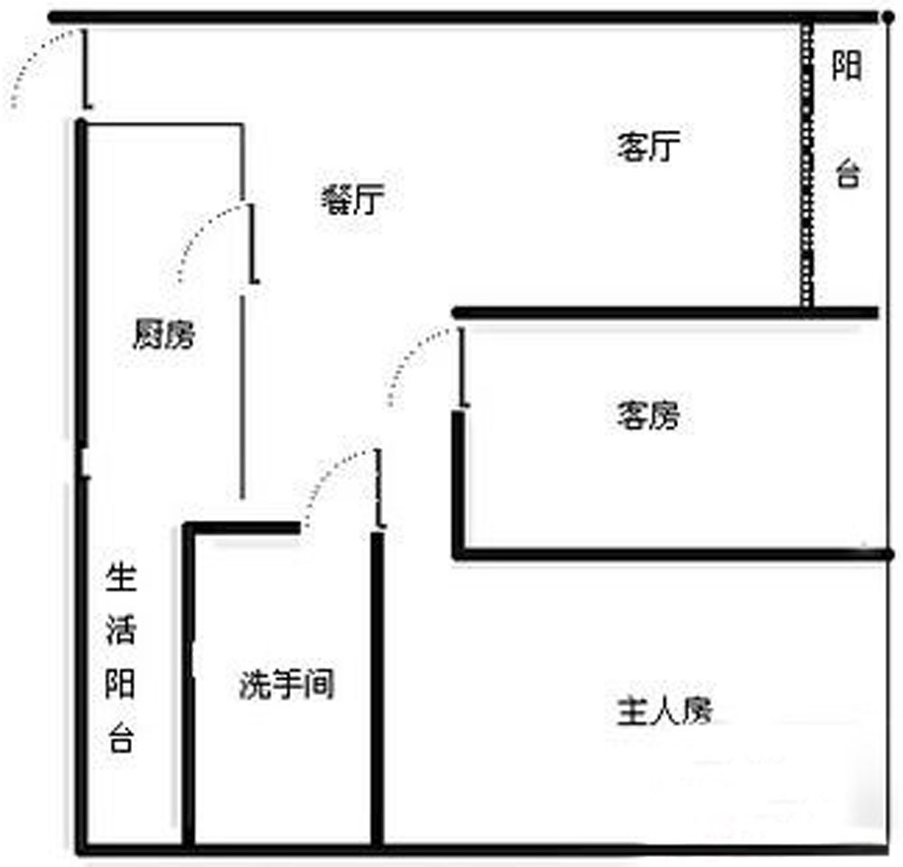 白芒村-中式-二居室