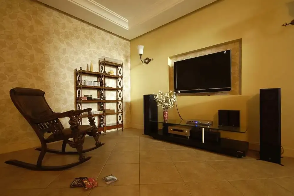 欧美风情四居室266平米30万-金山别墅装修案例-苏州房天下家居装修网