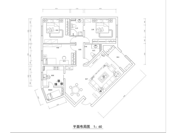 143㎡顶级现代装修-东莞东易日盛