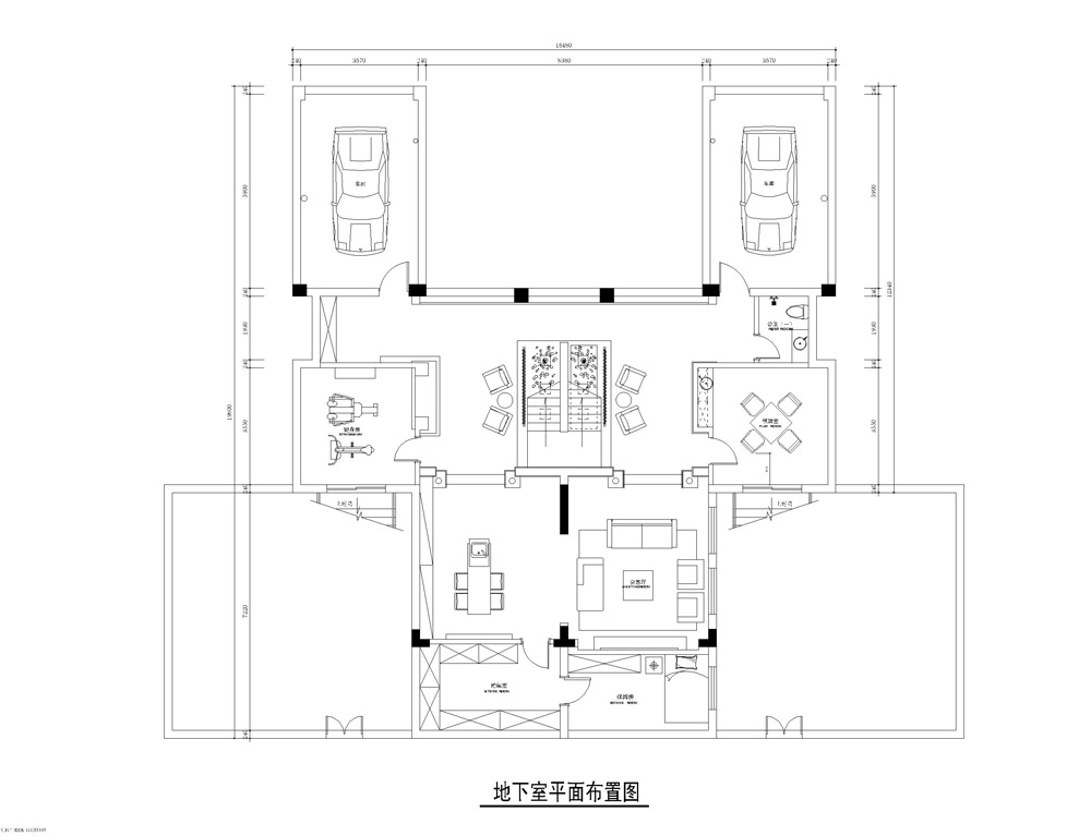 虞山尚园两套打通500平现代简约设计