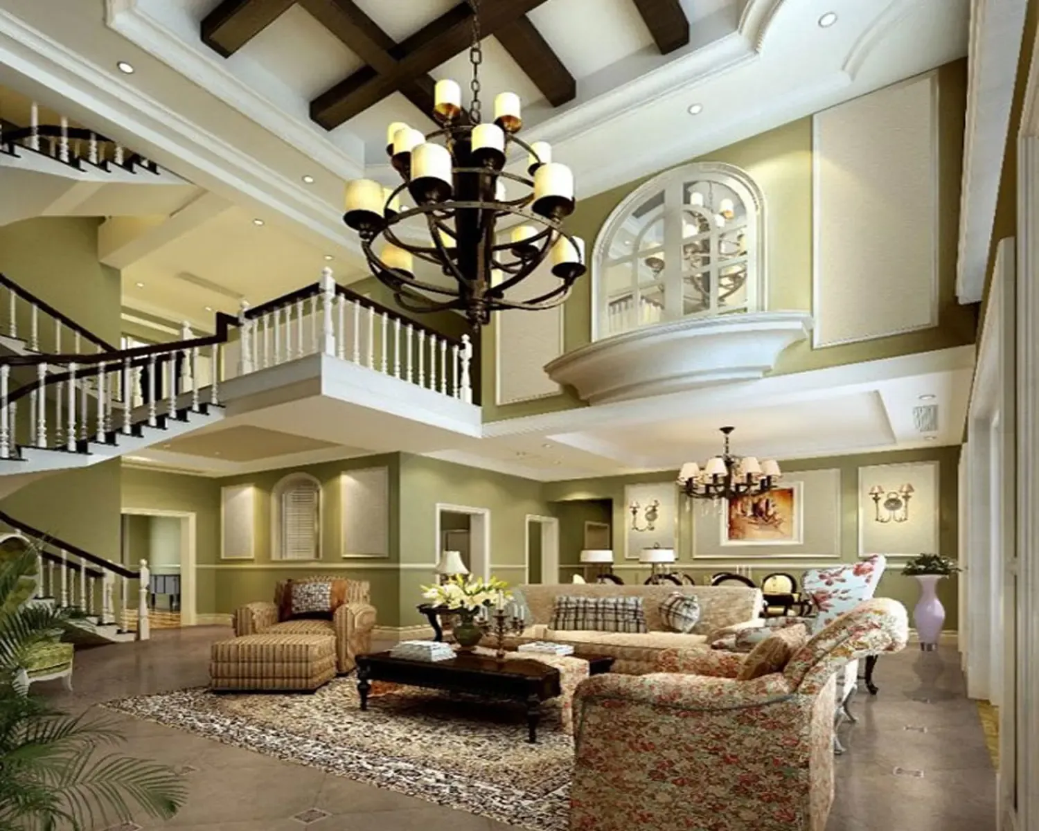 大连保利高尔夫豪园北欧风格别墅装修效果图_358平米24万装修设计案例