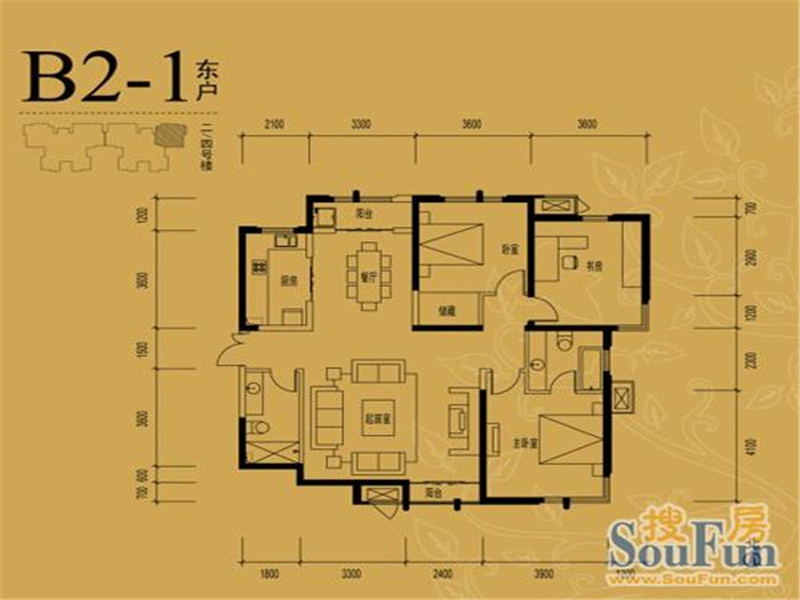 白桦林间-三居室-153.55平-中式