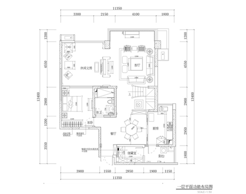 四海逸家200平混搭风装修效果图