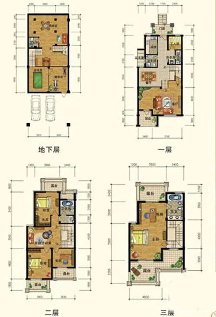 简欧风格-248平方-五居室