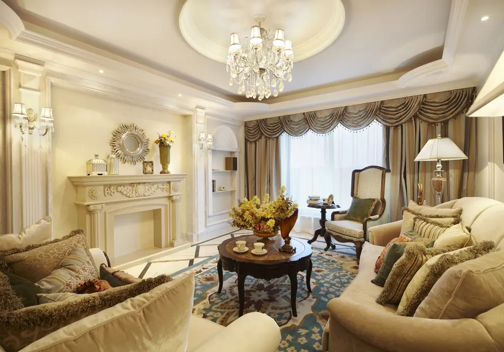 花墅样板房浦园h3混搭风格跃层