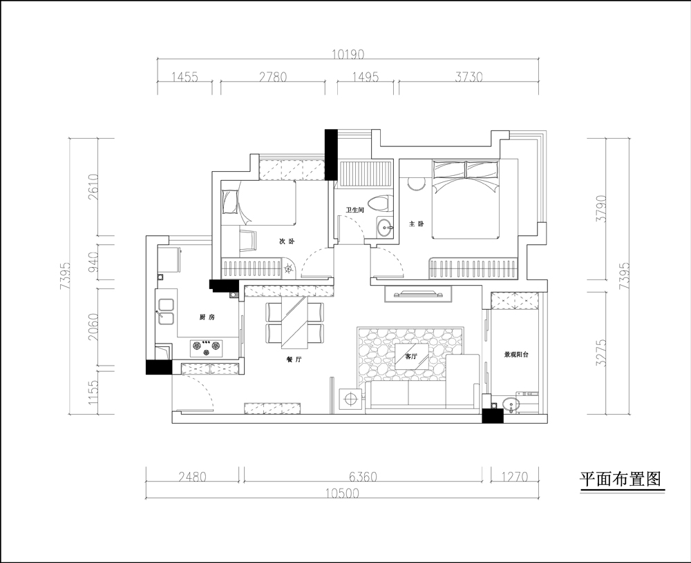 阳华国花苑和美街简欧风格