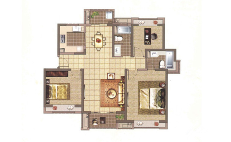 中环国际公寓 - 123.37 - 现代古典