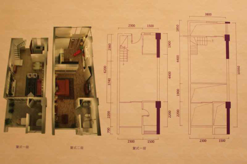畔紫云阁 -中式-三居室