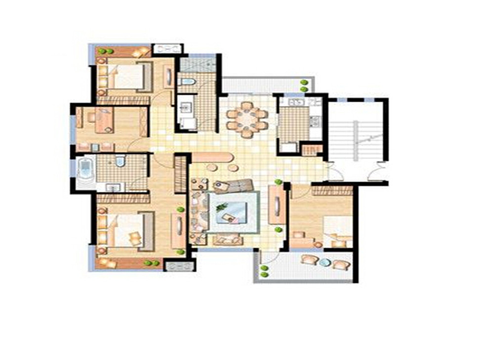 亲亲家园-三居室-现代简约设计