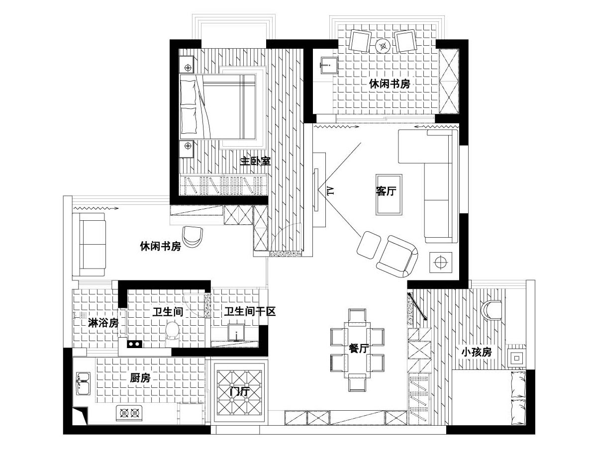 华悦城-西式古典-三居室