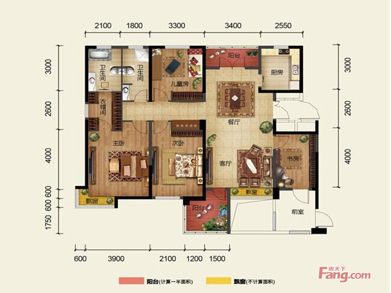 奥山世纪城—新中式风格—四居室