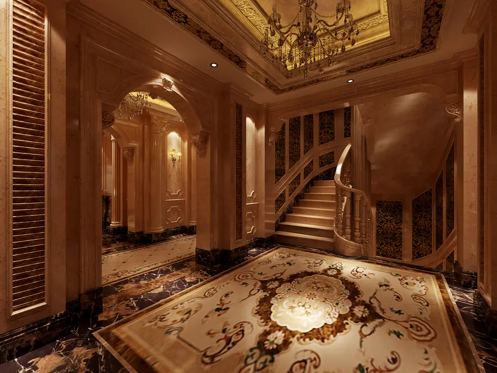 欧美风情别墅900平米800万-梧桐城邦装修案例-上海房天下家居装修网